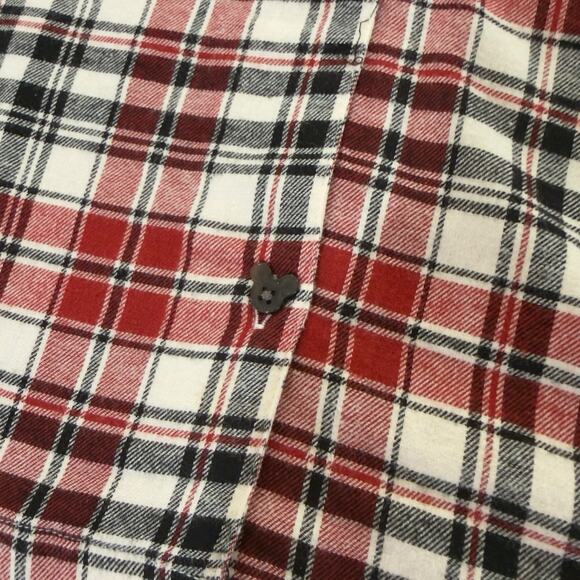 Disney Adult 2XL Pajama PJ Set Christmas 2022 Mickey Holiday Tartan Plaid Red - Picture 9 of 14